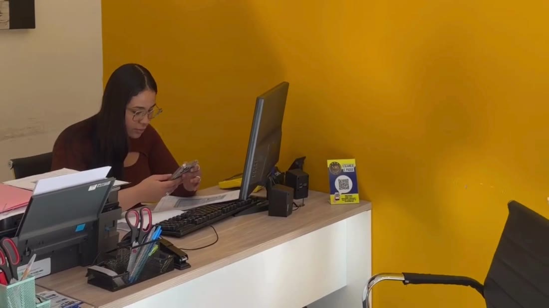 Balcão de atendimento da MB Auto Escola Premium